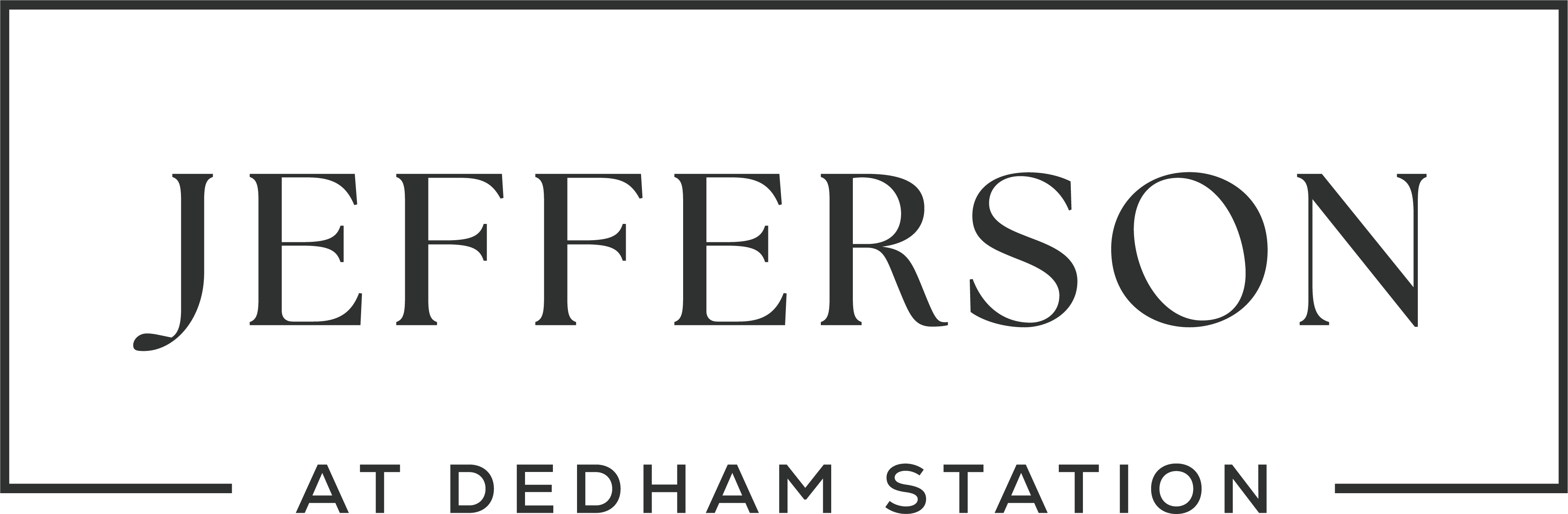 Jefferson at Dedham Station Jefferson at Dedham Station Logo